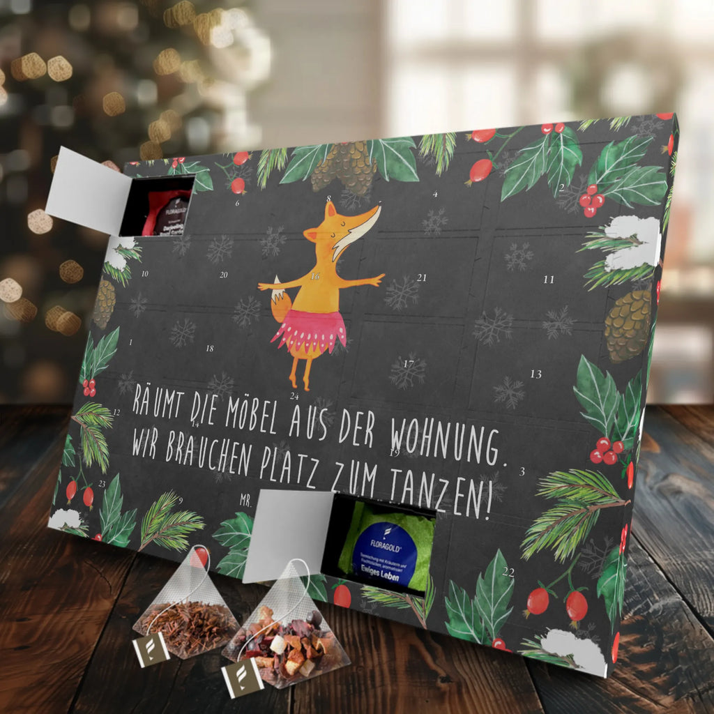 Tee Adventskalender Fuchs Ballerina Adventskalender, Kerzen Adventskalender, Duftkerzen Adventskalender, Fuchs, Fuchs Spruch, Füchse, Füchsin, Ballerina, Ballett, Tänzerin, Tanzen, Party, Einladung, Geburtstag