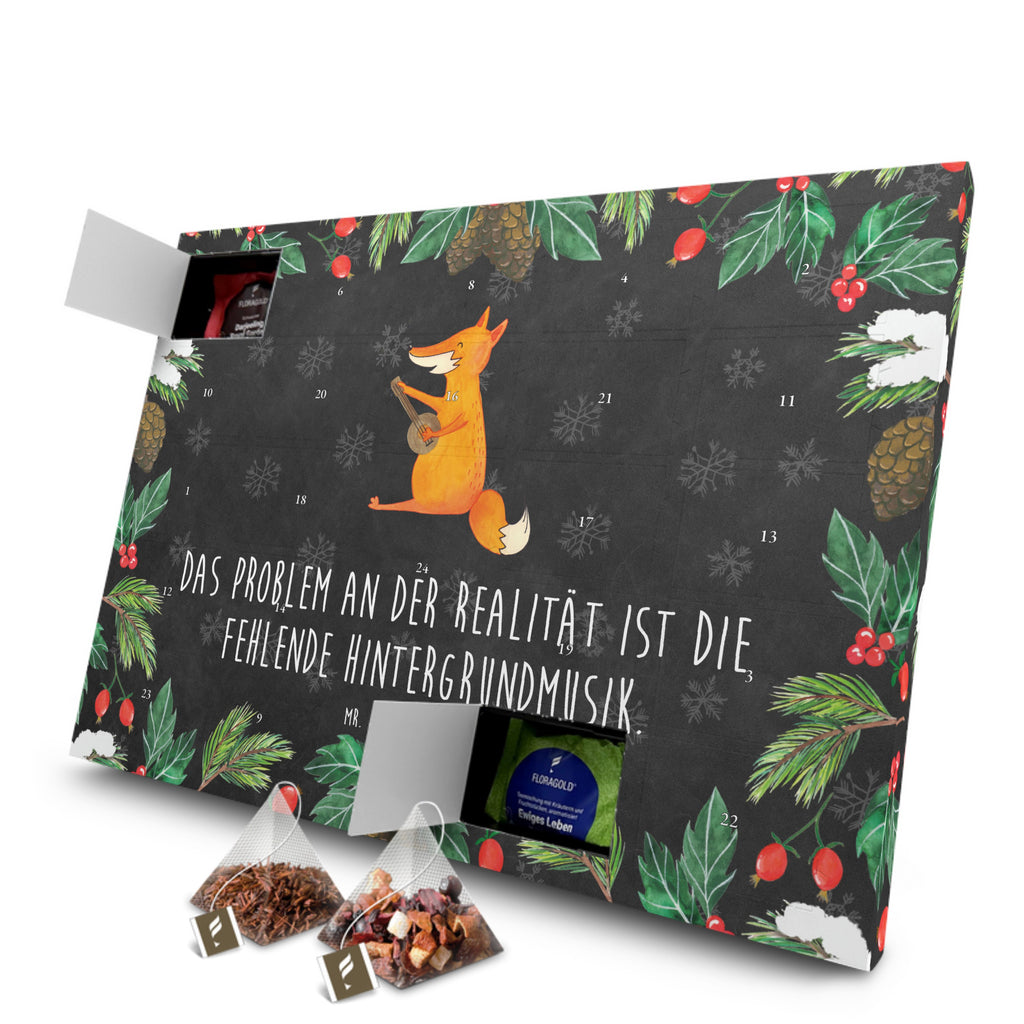 Tee Adventskalender Fuchs Gitarre Adventskalender, Kerzen Adventskalender, Duftkerzen Adventskalender, Fuchs, Füchse, Geschenk Musiker, Musik Spruch, Musikerin, Sänger, Sängerin, Gitarre