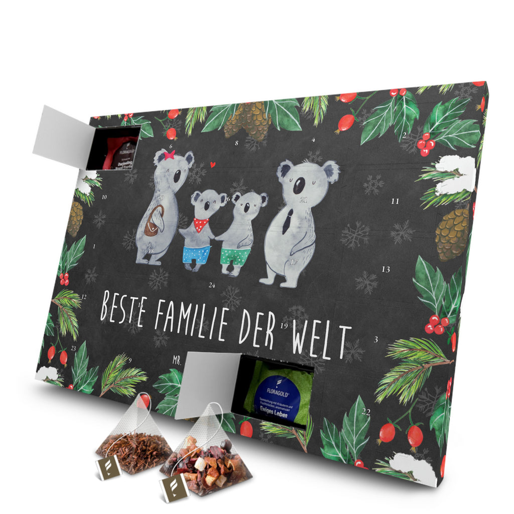 Tee Adventskalender Koala Familie zwei Adventskalender, Kerzen Adventskalender, Duftkerzen Adventskalender, Familie, Vatertag, Muttertag, Bruder, Schwester, Mama, Papa, Oma, Opa, Koala, Koalabär, beste Familie, Familienzeit, Familienleben, Koalafamilie, Lieblingsfamilie