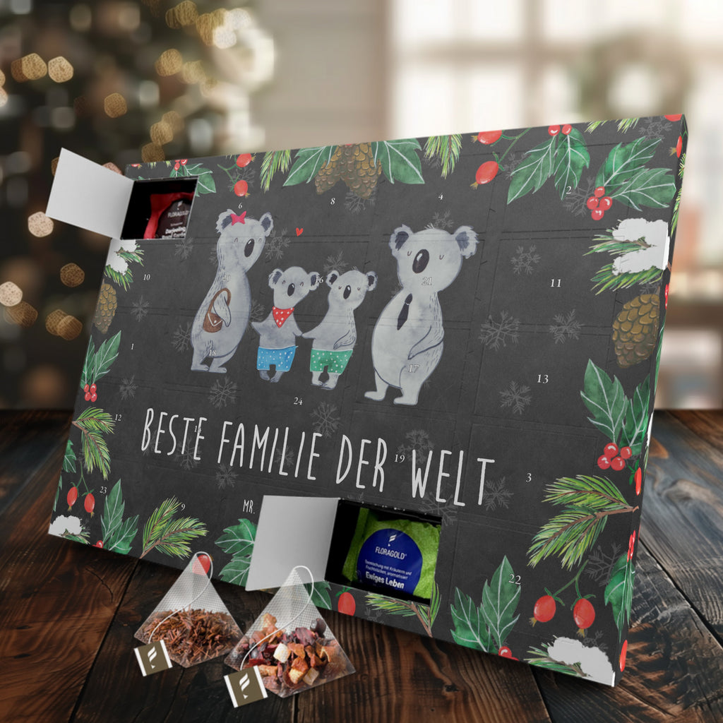 Tee Adventskalender Koala Familie zwei Adventskalender, Kerzen Adventskalender, Duftkerzen Adventskalender, Familie, Vatertag, Muttertag, Bruder, Schwester, Mama, Papa, Oma, Opa, Koala, Koalabär, beste Familie, Familienzeit, Familienleben, Koalafamilie, Lieblingsfamilie