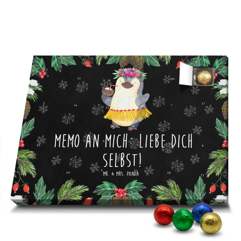 Schoko Adventskalender Pinguin Kokosnuss Adventskalender, Schokoladen Adventskalender, Schoko Adventskalender, Pinguin, Aloha, Hawaii, Urlaub, Kokosnuss, Pinguine