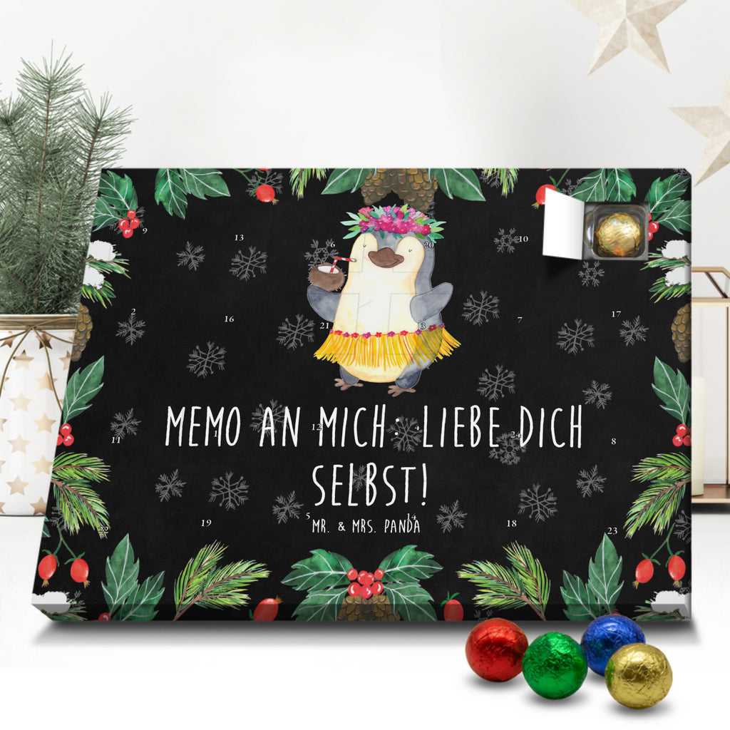 Schoko Adventskalender Pinguin Kokosnuss Adventskalender, Schokoladen Adventskalender, Schoko Adventskalender, Pinguin, Aloha, Hawaii, Urlaub, Kokosnuss, Pinguine