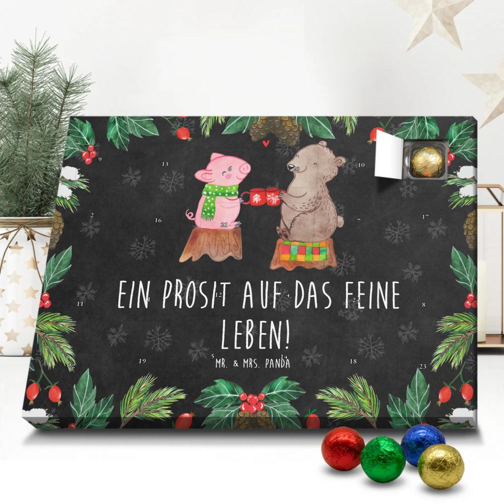 Schoko Adventskalender Glühschwein Sause Adventskalender, Schokoladen Adventskalender, Schoko Adventskalender, Winter, Weihnachten, Weihnachtsdeko, Nikolaus, Advent, Heiligabend, Wintermotiv, Prost, Alles Gute, Weihnachtszeit, Schwein, Bär