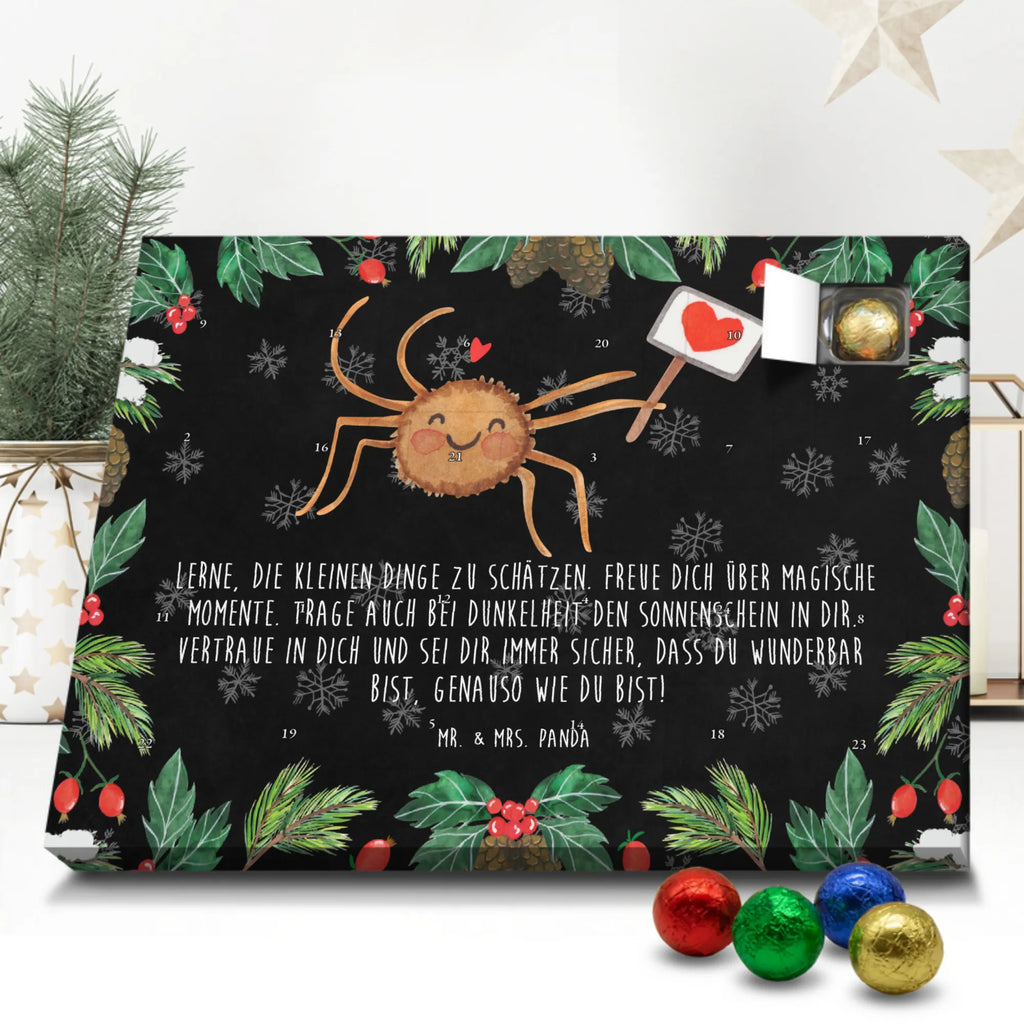 Schoko Adventskalender Spinne Agathe Motivation Adventskalender, Schokoladen Adventskalender, Schoko Adventskalender, Spinne Agathe, Spinne, Agathe, Videos, Merchandise, Motivation, Glück, Liebe, Vertrauen, Dankeschön