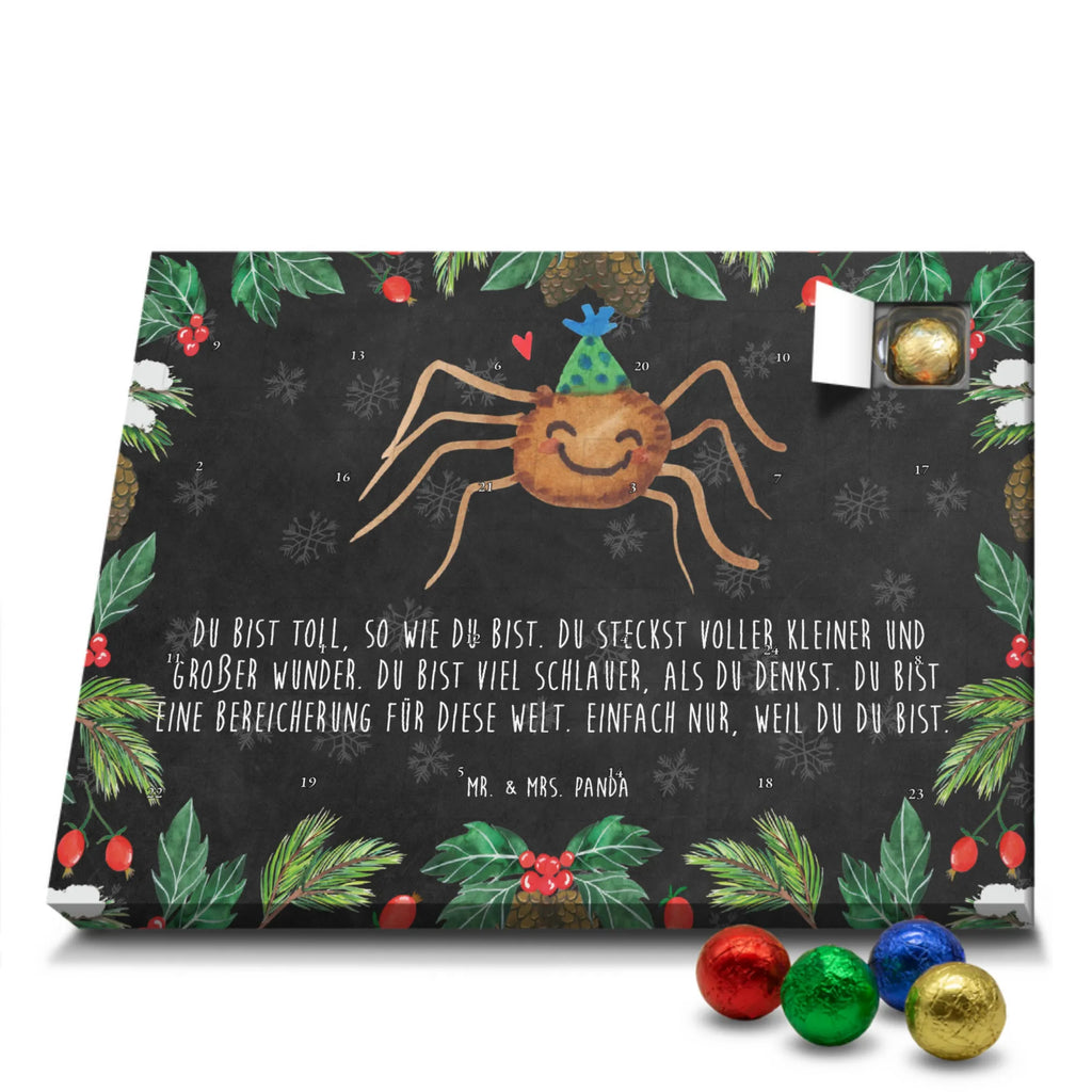 Schoko Adventskalender Spinne Agathe Party Adventskalender, Schokoladen Adventskalender, Schoko Adventskalender, Spinne Agathe, Spinne, Agathe, Videos, Merchandise, Selbstliebe, Wunder, Motivation, Glück