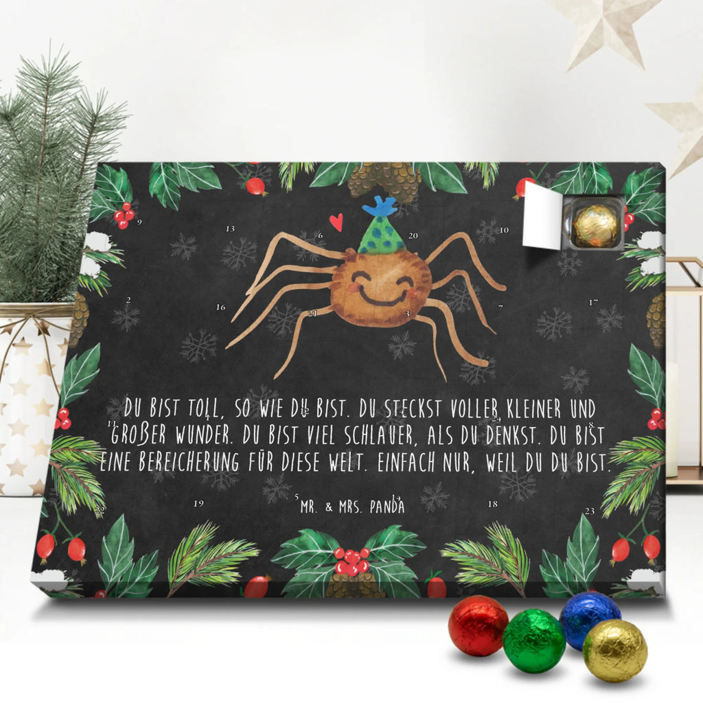 Schoko Adventskalender Spinne Agathe Party Adventskalender, Schokoladen Adventskalender, Schoko Adventskalender, Spinne Agathe, Spinne, Agathe, Videos, Merchandise, Selbstliebe, Wunder, Motivation, Glück