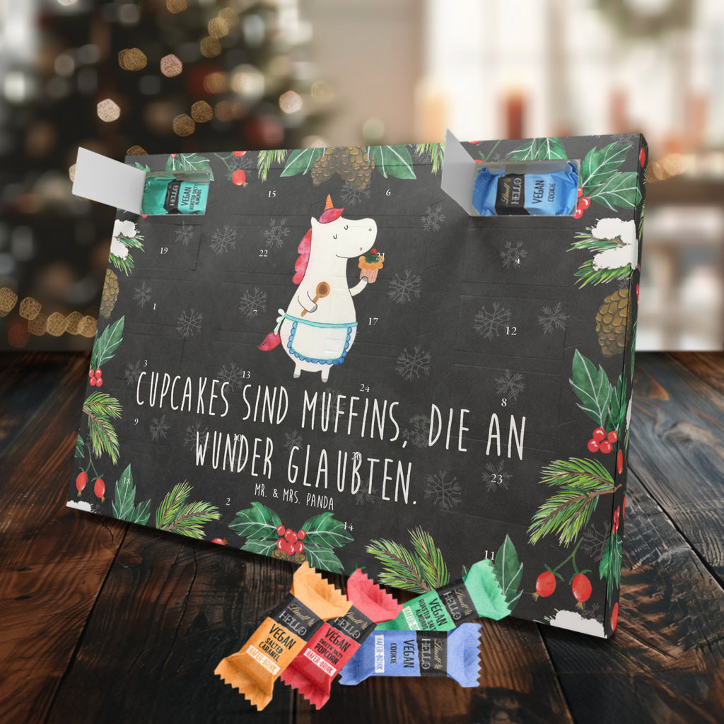 Veganer Adventskalender Einhorn Küche Schokoladen Adventskalender, Einhorn, Einhörner, Einhorn Deko, Pegasus, Unicorn, backen, Muffin, Motivation, Träumer, träumen, Bäckerin, Hobbykoch, Koch, Torte, Kuchen