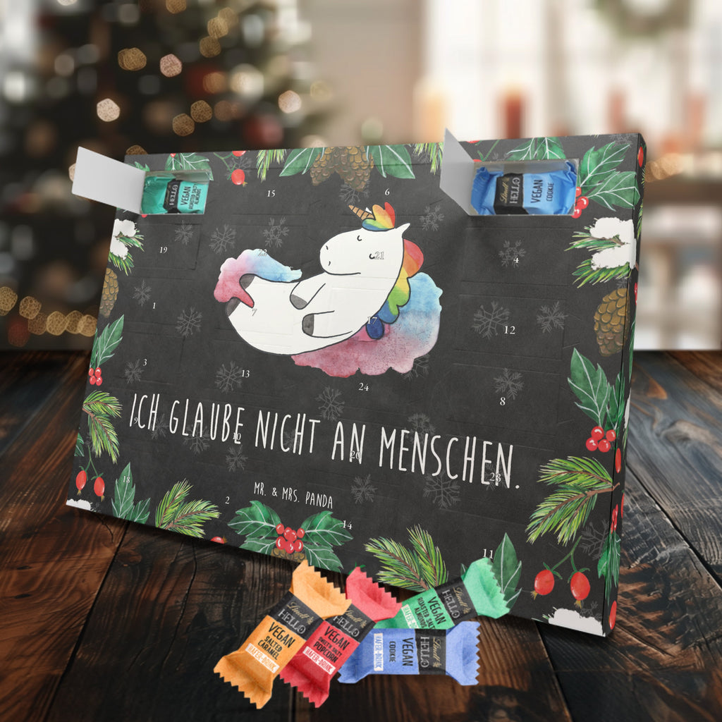 Veganer Adventskalender Einhorn Wolke 7 Schokoladen Adventskalender, Einhorn, Einhörner, Einhorn Deko, Pegasus, Unicorn, verliebt, Menschen, witzig, lustig, Geschenk, Glaube, Realität, Lächeln