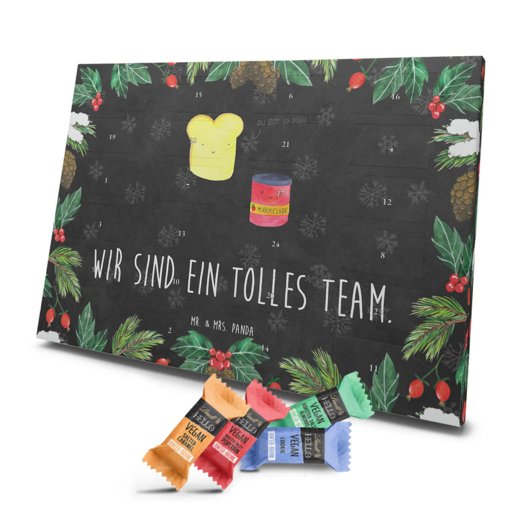 Veganer Adventskalender Toast Marmelade Schokoladen Adventskalender, Tiermotive, Gute Laune, lustige Sprüche, Tiere, Toast, Marmelade, Dreamteam, süße Postkarte, süß, Küche Deko, Küche Spruch, Frühstück Einladung, Brot, Toastbrot