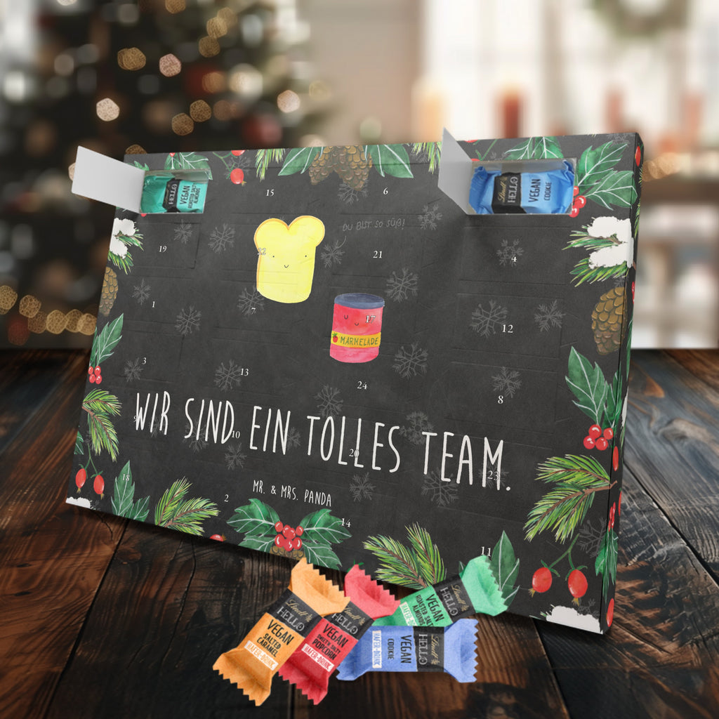 Veganer Adventskalender Toast Marmelade Schokoladen Adventskalender, Tiermotive, Gute Laune, lustige Sprüche, Tiere, Toast, Marmelade, Dreamteam, süße Postkarte, süß, Küche Deko, Küche Spruch, Frühstück Einladung, Brot, Toastbrot