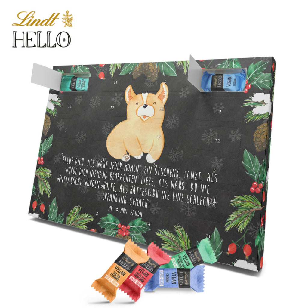 Veganer Adventskalender Corgie Schokoladen Adventskalender, Hund, Hundemotiv, Haustier, Hunderasse, Tierliebhaber, Hundebesitzer, Sprüche, Corgie, Welsh Corgie Pembroke, britisch, Motivation, Spruch, Hundespruch, Lebensfreude