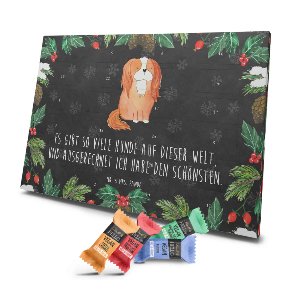 Veganer Adventskalender Hund Cavalier King Charles Spaniel Schokoladen Adventskalender, Hund, Hundemotiv, Haustier, Hunderasse, Tierliebhaber, Hundebesitzer, Sprüche, Cavalier King Charles Spaniel, Cockerspaniel, Spaniel, Spruch, schönster Hund