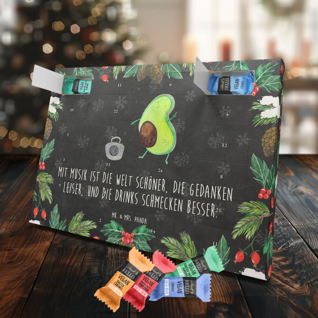 Veganer Adventskalender Avocado Tanzen Schokoladen Adventskalender, Avocado, Veggie, Vegan, Gesund