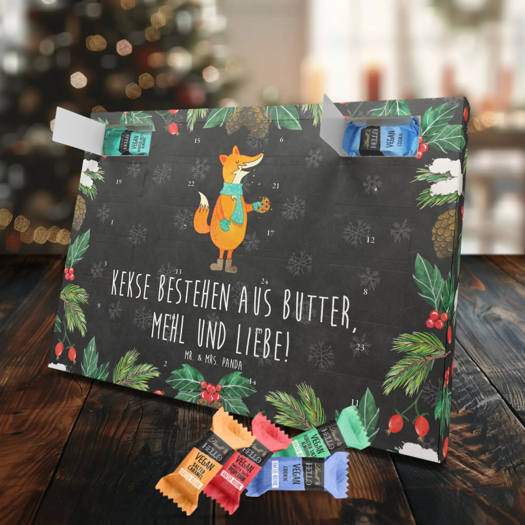 Veganer Adventskalender Fuchs Keks Schokoladen Adventskalender, Fuchs, Füchse, Backen Spruch, Kekse, Winter, Weihnachtszeit, Plätzchen, Liebe, Küche Deko