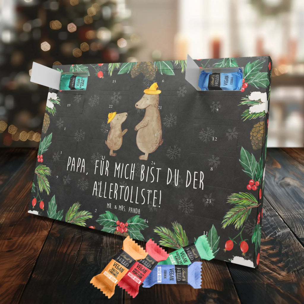 Veganer Adventskalender Bären mit Hut Schokoladen Adventskalender, Familie, Vatertag, Muttertag, Bruder, Schwester, Mama, Papa, Oma, Opa, Bär, Bären, Vater, Papi, Paps, Dad, Daddy, Lieblingsmensch, Sohn, Söhne, Kind, Kinder, Vater-Sohn, Family, Vorbild