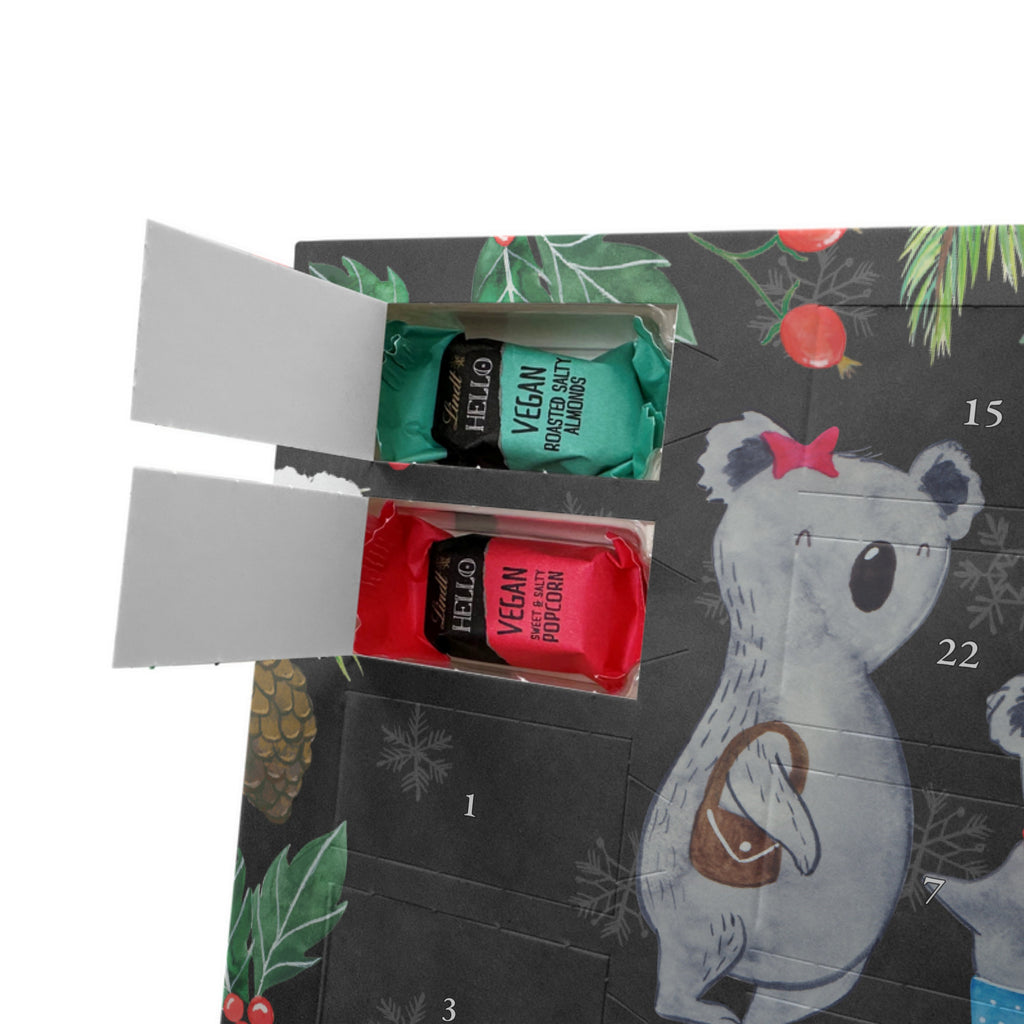 Veganer Adventskalender Koala Familie zwei Schokoladen Adventskalender, Familie, Vatertag, Muttertag, Bruder, Schwester, Mama, Papa, Oma, Opa, Koala, Koalabär, beste Familie, Familienzeit, Familienleben, Koalafamilie, Lieblingsfamilie