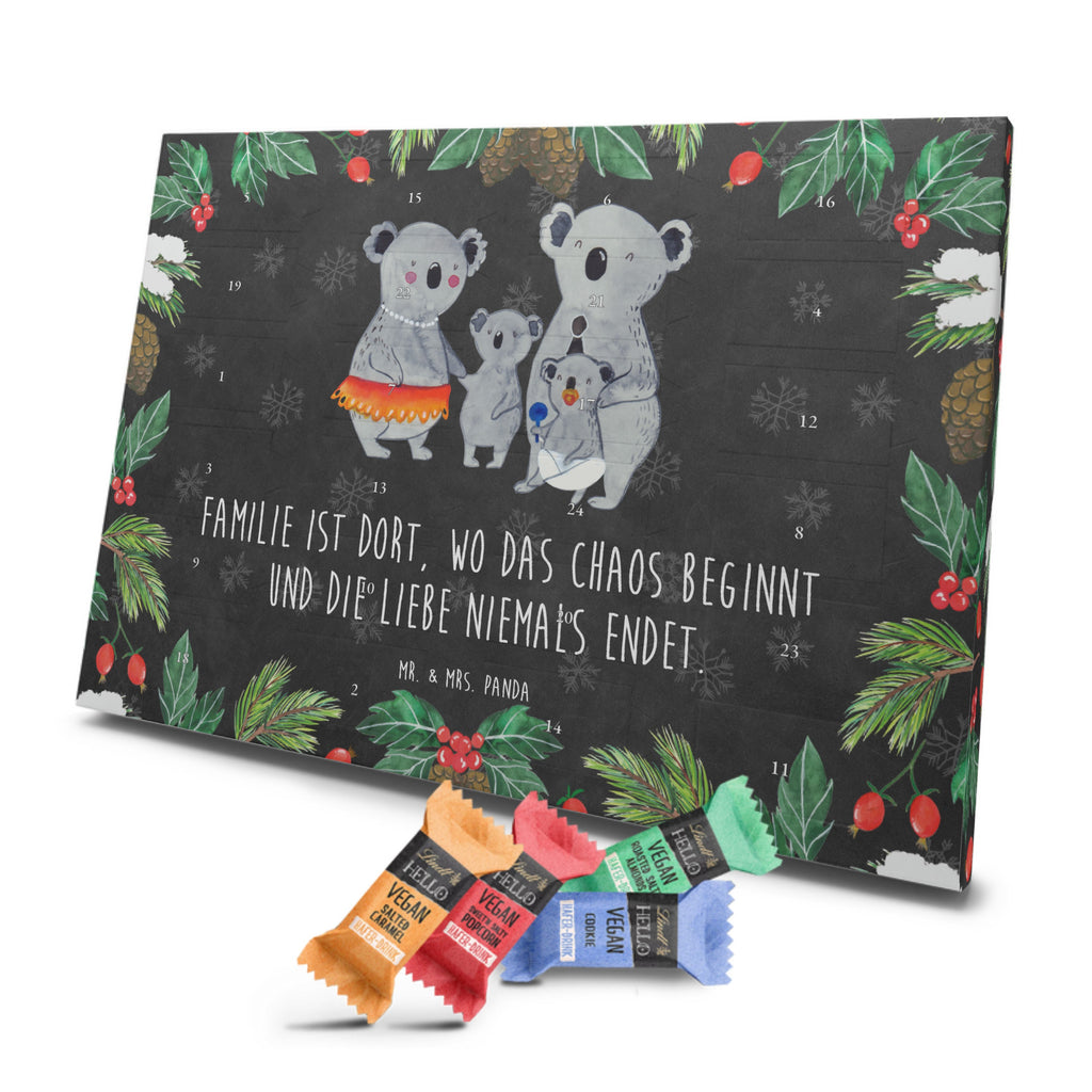 Veganer Adventskalender Koala Familie Schokoladen Adventskalender, Familie, Vatertag, Muttertag, Bruder, Schwester, Mama, Papa, Oma, Opa, Koala, Koalas, Family, Kinder, Geschwister, Familienleben