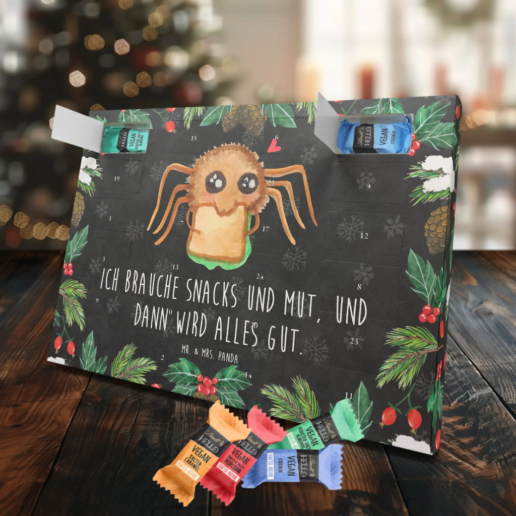 Veganer Adventskalender Spinne Agathe Sandwich Schokoladen Adventskalender, Spinne Agathe, Spinne, Agathe, Videos, Merchandise, Glück, Mut, Hungrig, Verfressen, Lebensfreude, Alles wird gut, Hunger