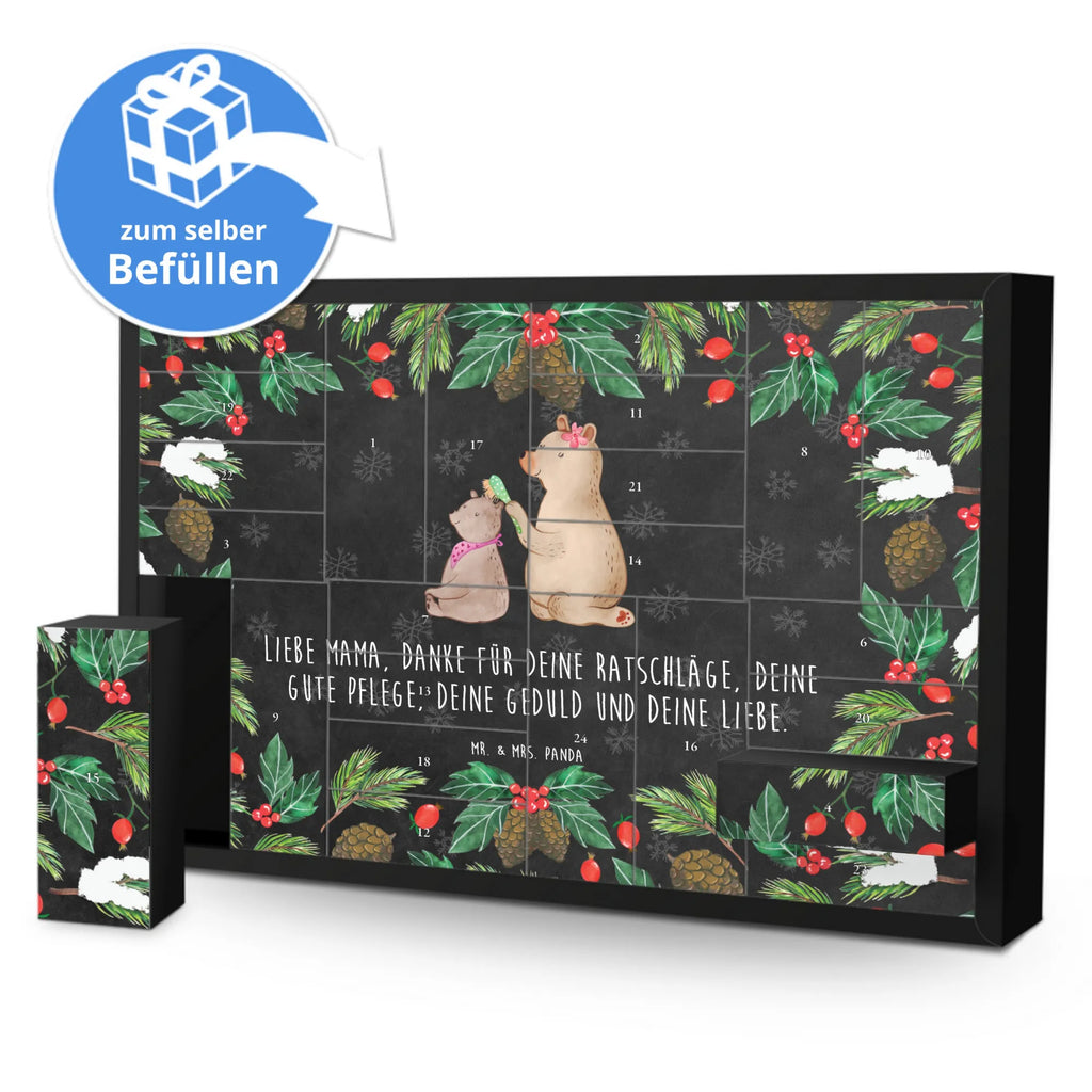 Befüllbarer Adventskalender Bär Kind Befüllbarer Adventskalender, Adventskalender zum selbst befüllen, Familie, Vatertag, Muttertag, Bruder, Schwester, Mama, Papa, Oma, Opa, Geschenk, Mutti, Mutter