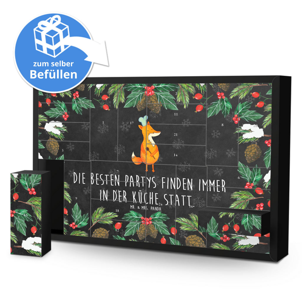 Befüllbarer Adventskalender Fuchs Koch Befüllbarer Adventskalender, Adventskalender zum selbst befüllen, Fuchs, Füchse, Koch Geschenk, Küche Spruch, Küche Deko, Köche, Bäcker, Party Spruch, Spruch lustig, witzig