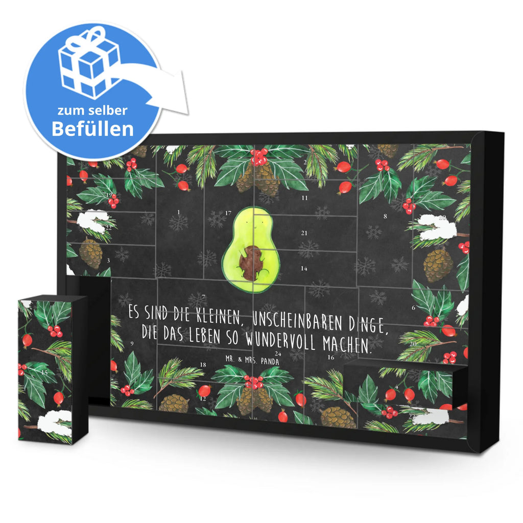 Befüllbarer Adventskalender Avocado Kern Befüllbarer Adventskalender, Adventskalender zum selbst befüllen, Avocado, Veggie, Vegan, Gesund, Avokado, Avocadokern, Kern, Pflanze, Spruch Leben