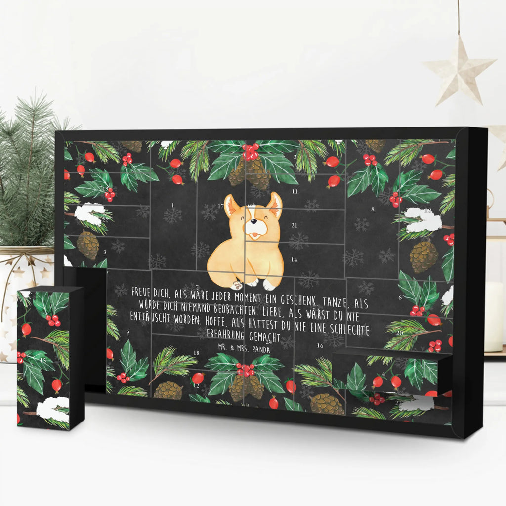 Befüllbarer Adventskalender Corgie Befüllbarer Adventskalender, Adventskalender zum selbst befüllen, Hund, Hundemotiv, Haustier, Hunderasse, Tierliebhaber, Hundebesitzer, Sprüche, Corgie, Welsh Corgie Pembroke, britisch, Motivation, Spruch, Hundespruch, Lebensfreude