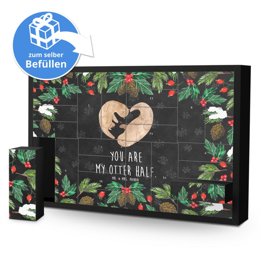 Befüllbarer Adventskalender Otter Herz Befüllbarer Adventskalender, Adventskalender zum selbst befüllen, Otter, Fischotter, Seeotter, Liebe, Herz, Liebesbeweis, Liebesgeschenk, Bessere Hälfte, Love you, Jahrestag, Hochzeitstag, Verlobung, gemeinsames Leben