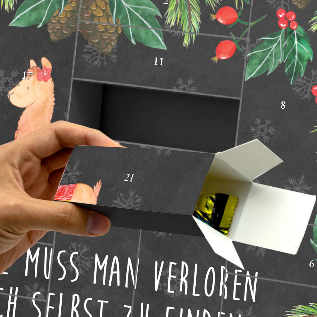 Befüllbarer Adventskalender Alpaka Stolz Befüllbarer Adventskalender, Adventskalender zum selbst befüllen, Alpaka, Lama