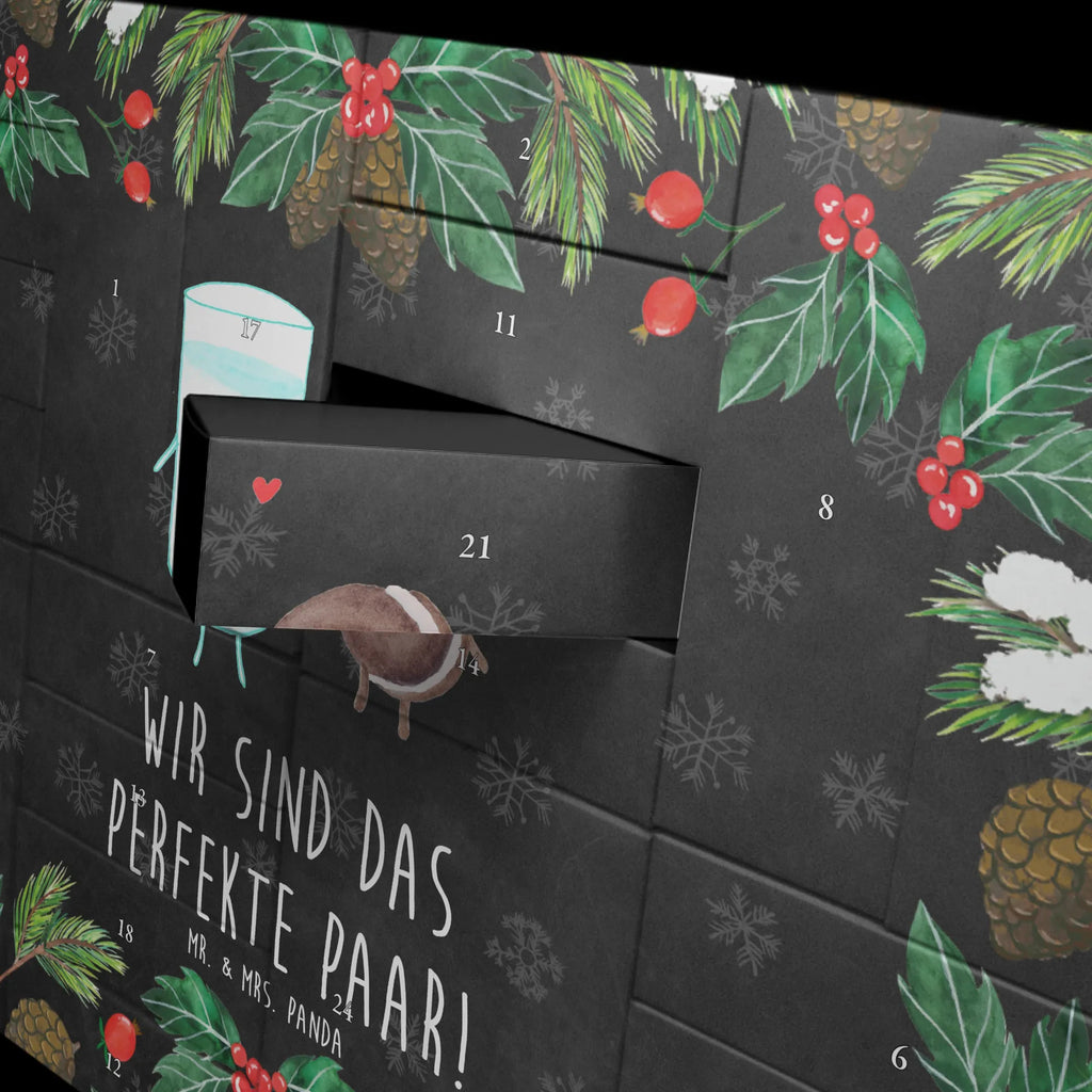 Befüllbarer Adventskalender Milch Keks Befüllbarer Adventskalender, Adventskalender zum selbst befüllen, Tiermotive, Gute Laune, lustige Sprüche, Tiere, Milk, Cookie, Milch, Keks, Kekse, Kaffee, Einladung Frühstück, Motiv süß, romantisch, perfektes Paar