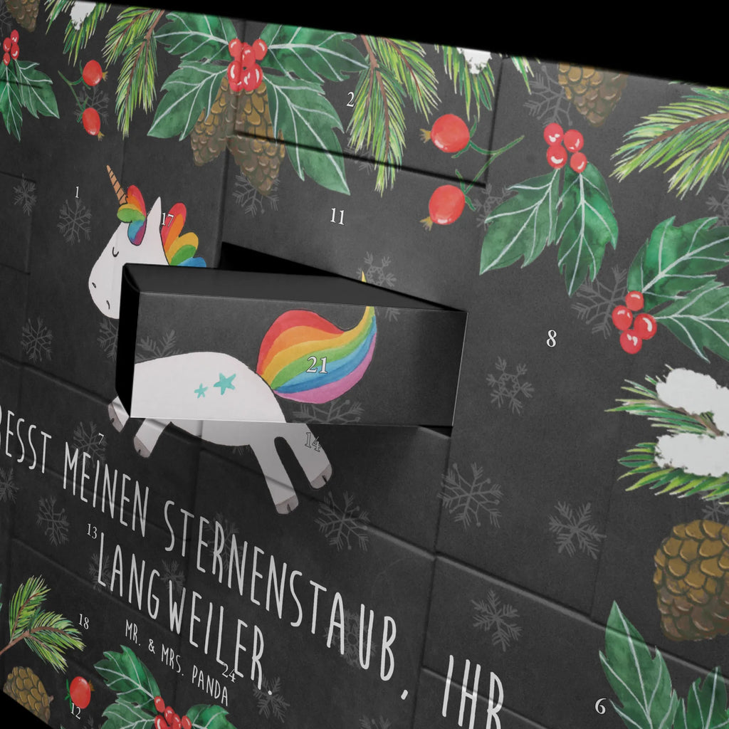 Befüllbarer Adventskalender Einhorn Happy Befüllbarer Adventskalender, Adventskalender zum selbst befüllen, Einhorn, Einhörner, Einhorn Deko, Pegasus, Unicorn, glücklich, fröhlich, Spaß, Freude, Lebensfreude, witzig, spannend, Lächeln, Lachen