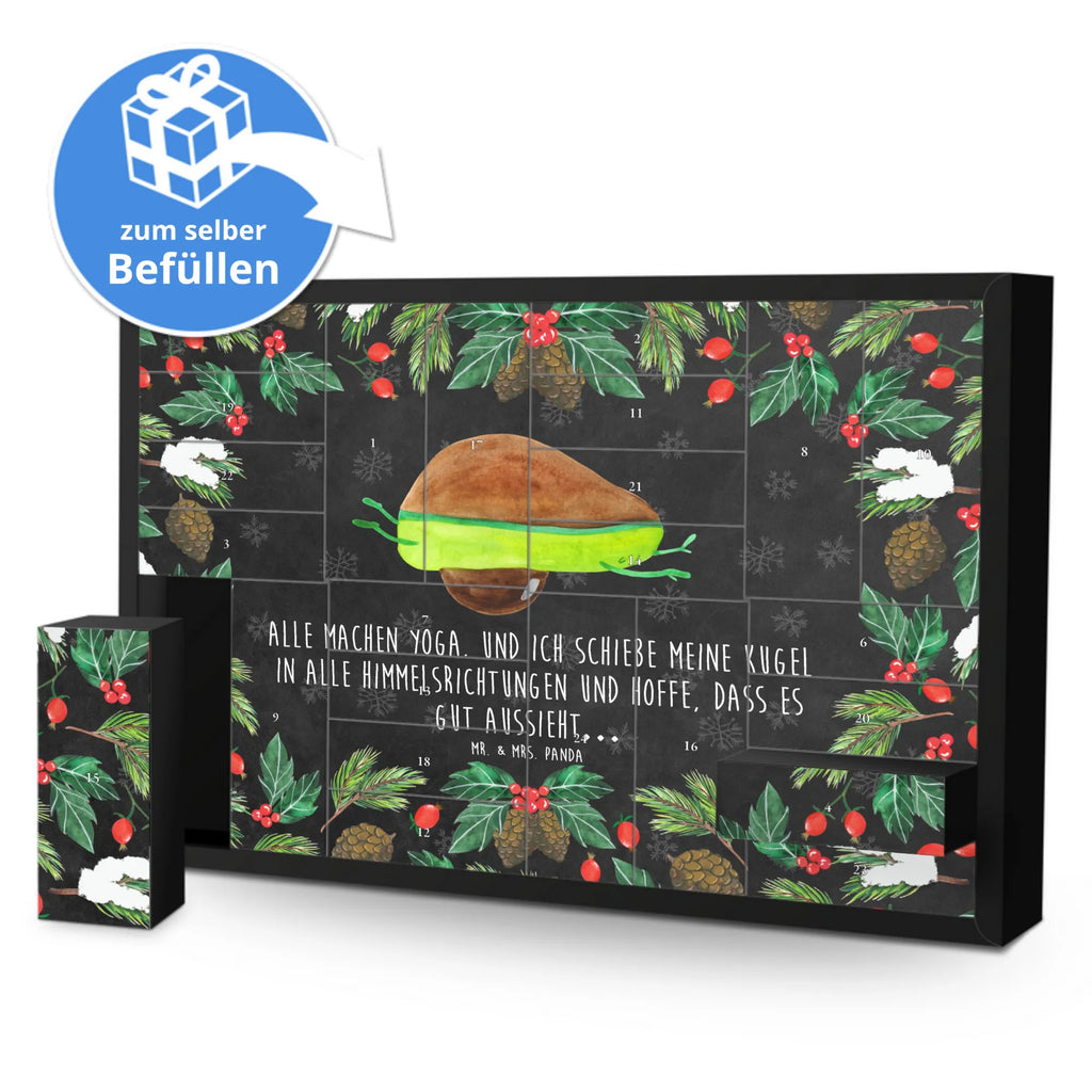 Befüllbarer Adventskalender Avocado Yoga Befüllbarer Adventskalender, Adventskalender zum selbst befüllen, Avocado, Veggie, Vegan, Gesund, Avocado Yoga Vegan