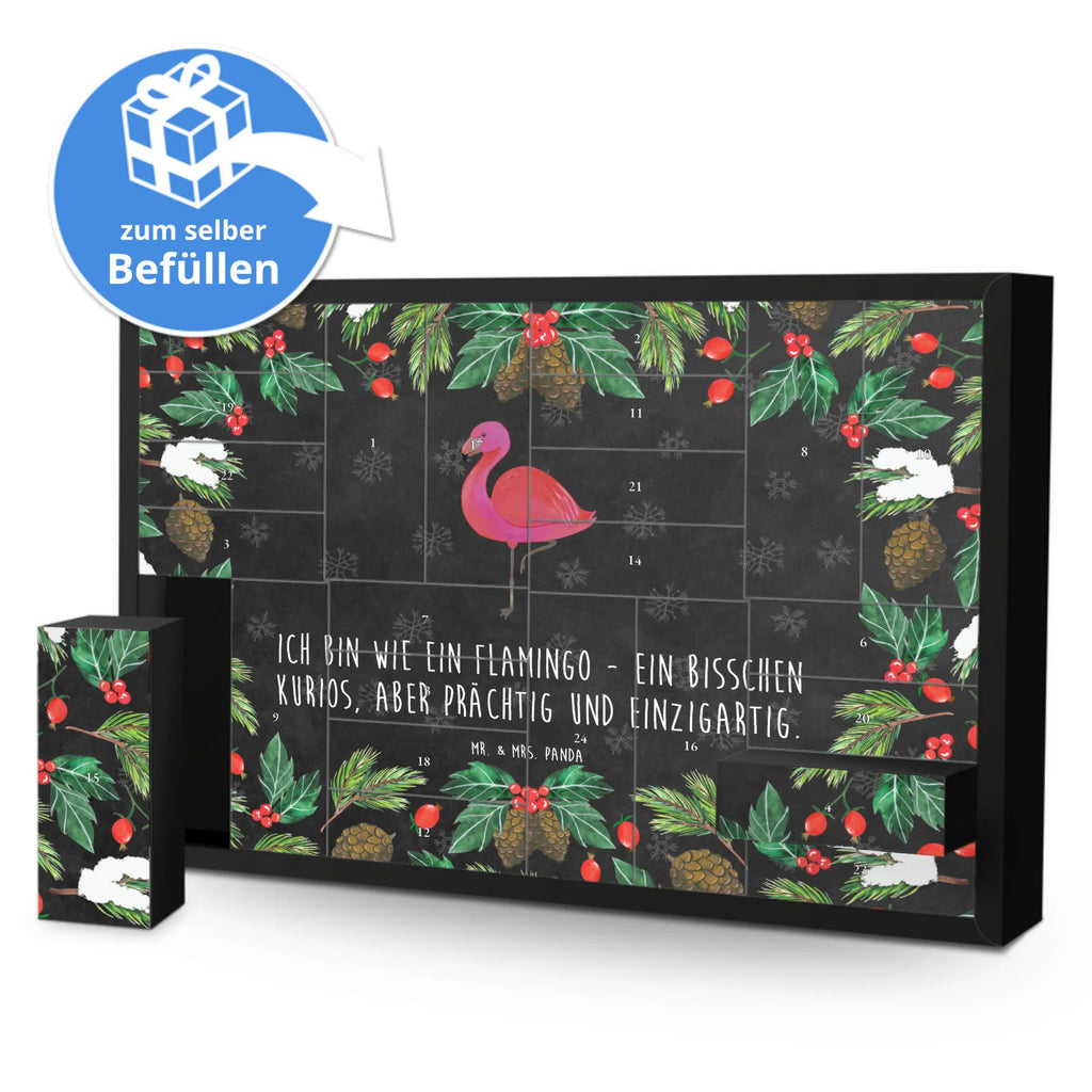 Befüllbarer Adventskalender Flamingo Classic Befüllbarer Adventskalender, Adventskalender zum selbst befüllen, Flamingo, Einzigartig, Selbstliebe, Stolz, ich, für mich, Spruch, Freundin, Freundinnen, Außenseiter, Sohn, Tochter, Geschwister