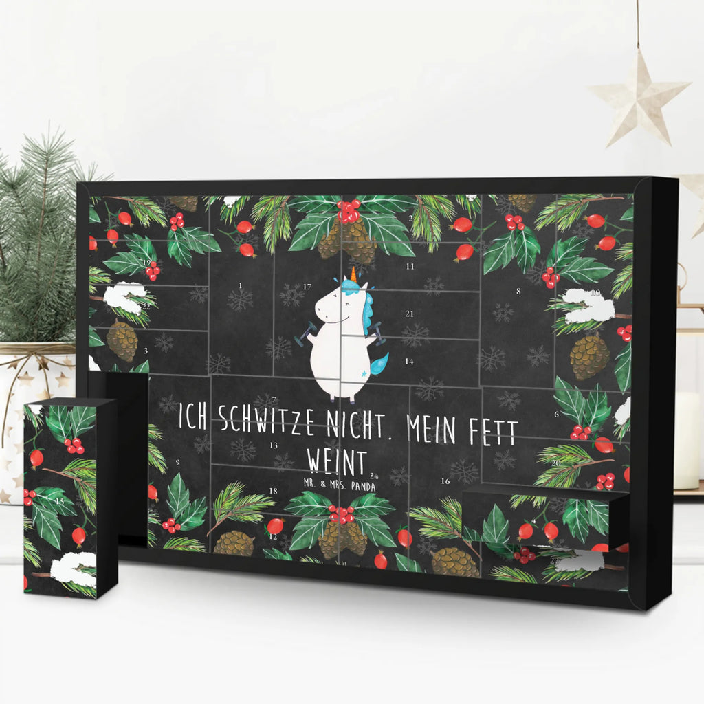 Befüllbarer Adventskalender Einhorn Fitness Befüllbarer Adventskalender, Adventskalender zum selbst befüllen, Einhorn, Einhörner, Einhorn Deko, Pegasus, Unicorn, Gym, Fitness, Fitnessstudio, Diät, Abnehmen, Sport, Pumpen, Geräte, Sixpack