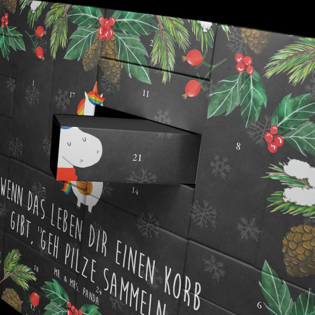 Befüllbarer Adventskalender Einhorn Pilz Befüllbarer Adventskalender, Adventskalender zum selbst befüllen, Einhorn, Einhörner, Einhorn Deko, Pegasus, Unicorn, Pilze, Pilzsammler, Motivation, Spruch, Liebeskummer