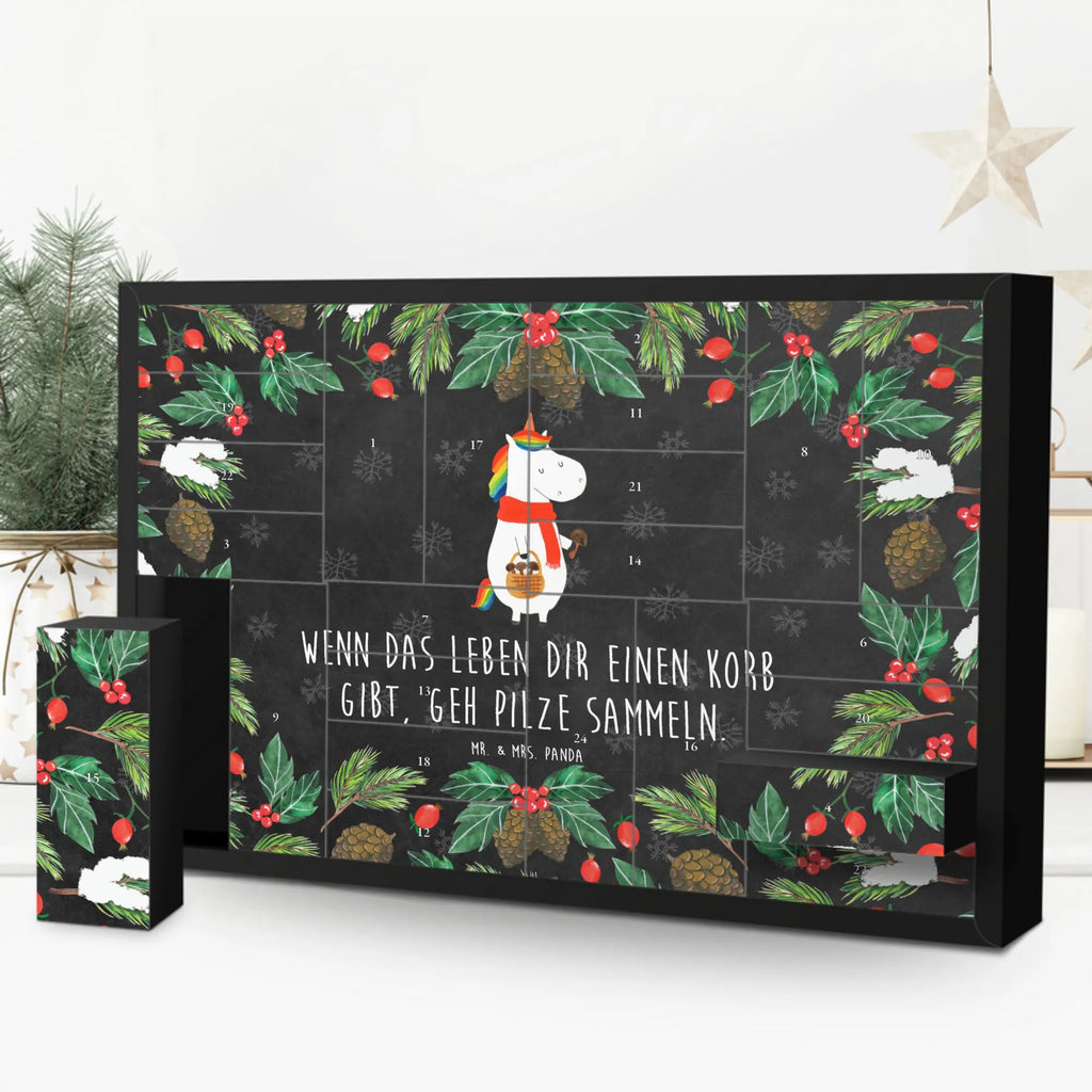 Befüllbarer Adventskalender Einhorn Pilz Befüllbarer Adventskalender, Adventskalender zum selbst befüllen, Einhorn, Einhörner, Einhorn Deko, Pegasus, Unicorn, Pilze, Pilzsammler, Motivation, Spruch, Liebeskummer