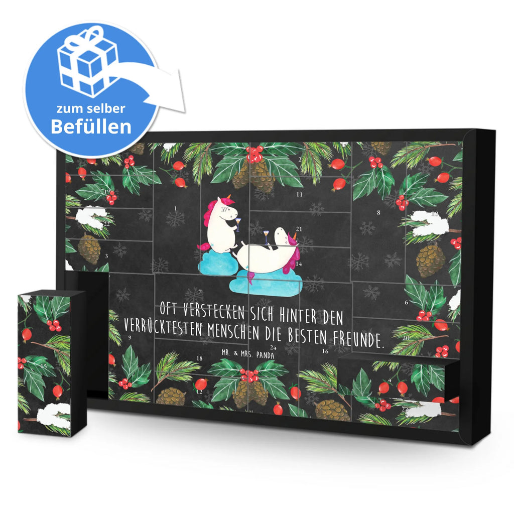 Befüllbarer Adventskalender Einhorn Sekt Befüllbarer Adventskalender, Adventskalender zum selbst befüllen, Einhorn, Einhörner, Einhorn Deko, Pegasus, Unicorn, Freundinnen, Freundin, BFF, Sekt, Mädelsabend, Spaß, Party, Korken, Anstoßen, Beste