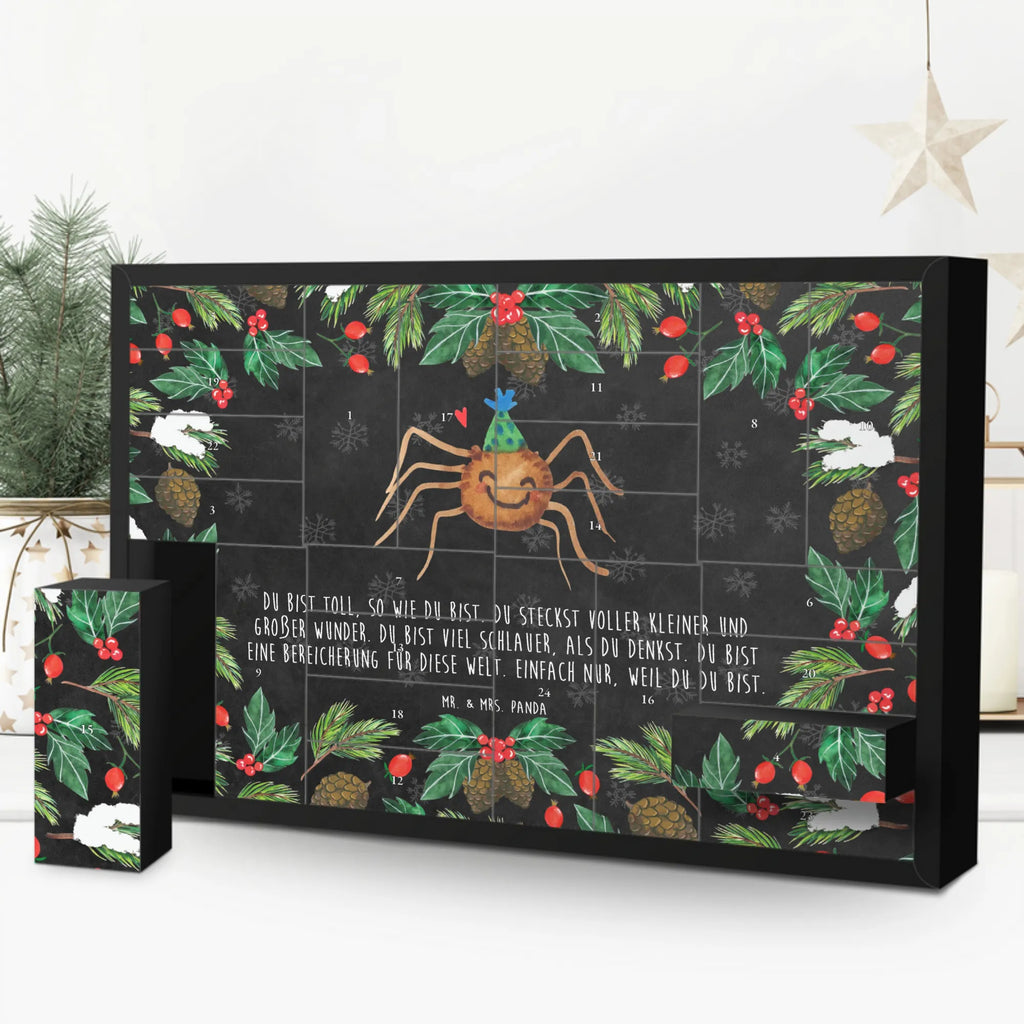 Befüllbarer Adventskalender Spinne Agathe Party Befüllbarer Adventskalender, Adventskalender zum selbst befüllen, Spinne Agathe, Spinne, Agathe, Videos, Merchandise, Selbstliebe, Wunder, Motivation, Glück