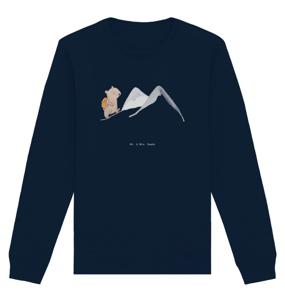 Organic Pullover Bär Bergsteigen Pullover, Pullover Männer, Pullover Frauen, Sweatshirt, Sweatshirt Männer, Sweatshirt Frauen, Unisex, Geschenk, Sport, Sportart, Hobby, Schenken, Danke, Dankeschön, Auszeichnung, Gewinn, Sportler, Bergsteigen, wandern, Bergsport, Trekking, Alpinismus, Alpinwandern