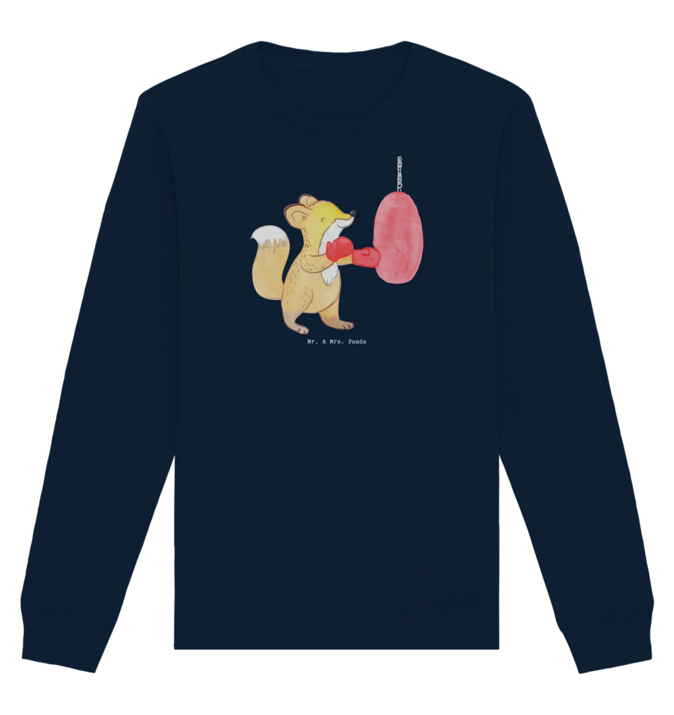 Organic Pullover Fuchs Boxen Pullover, Pullover Männer, Pullover Frauen, Sweatshirt, Sweatshirt Männer, Sweatshirt Frauen, Unisex, Geschenk, Sport, Sportart, Hobby, Schenken, Danke, Dankeschön, Auszeichnung, Gewinn, Sportler, Boxen, Boxkampf, Boxtraining