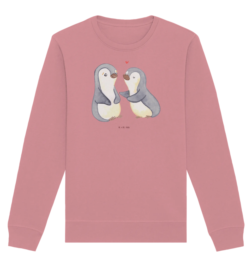 Organic Pullover Pinguine trösten Pullover, Pullover Männer, Pullover Frauen, Sweatshirt, Sweatshirt Männer, Sweatshirt Frauen, Unisex, Liebe, Partner, Freund, Freundin, Ehemann, Ehefrau, Heiraten, Verlobung, Heiratsantrag, Liebesgeschenk, Jahrestag, Hocheitstag, Valentinstag, Geschenk für Frauen, Hochzeitstag, Mitbringsel, Geschenk für Freundin, Geschenk für Partner, Liebesbeweis, für Männer, für Ehemann