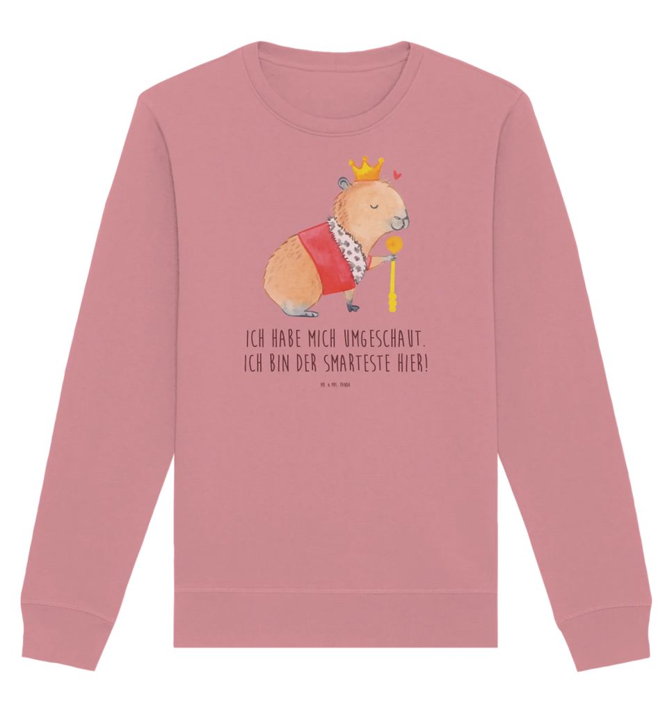 Organic Pullover Capybara König Pullover, Pullover Männer, Pullover Frauen, Sweatshirt, Sweatshirt Männer, Sweatshirt Frauen, Unisex, Tiermotive, Gute Laune, lustige Sprüche, Tiere, Capybara, König