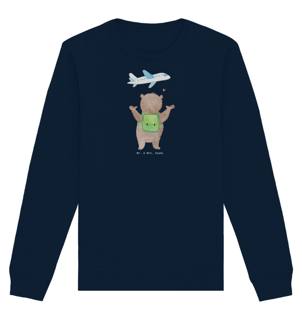 Organic Pullover Bär Reisen Pullover, Pullover Männer, Pullover Frauen, Sweatshirt, Sweatshirt Männer, Sweatshirt Frauen, Unisex, Geschenk, Sport, Sportart, Hobby, Schenken, Danke, Dankeschön, Auszeichnung, Gewinn, Sportler, Reisen, Weltreise, Urlaub, Urlaube, Auslandsjahr, Austauschjahr, Schüleraustausch, Reisegruppe, Reiseveranstalter, Reisebüro