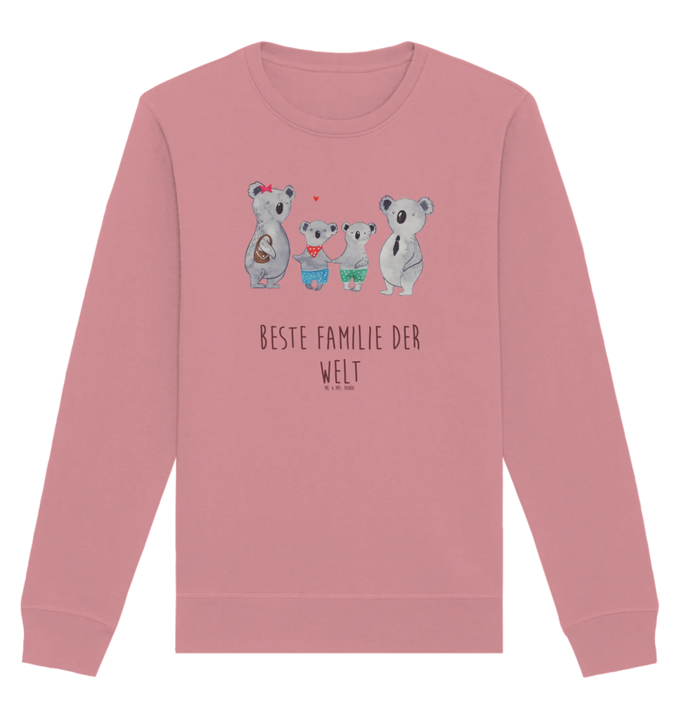 Organic Pullover Koala Familie zwei Pullover, Pullover Männer, Pullover Frauen, Sweatshirt, Sweatshirt Männer, Sweatshirt Frauen, Unisex, Familie, Vatertag, Muttertag, Bruder, Schwester, Mama, Papa, Oma, Opa, Koala, Koalabär, beste Familie, Familienzeit, Familienleben, Koalafamilie, Lieblingsfamilie