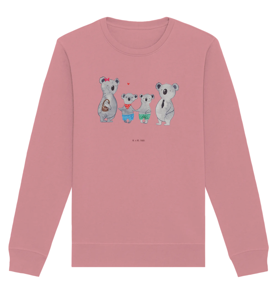 Organic Pullover Koala Familie zwei Pullover, Pullover Männer, Pullover Frauen, Sweatshirt, Sweatshirt Männer, Sweatshirt Frauen, Unisex, Familie, Vatertag, Muttertag, Bruder, Schwester, Mama, Papa, Oma, Opa, Koala, Koalabär, beste Familie, Familienzeit, Familienleben, Koalafamilie, Lieblingsfamilie