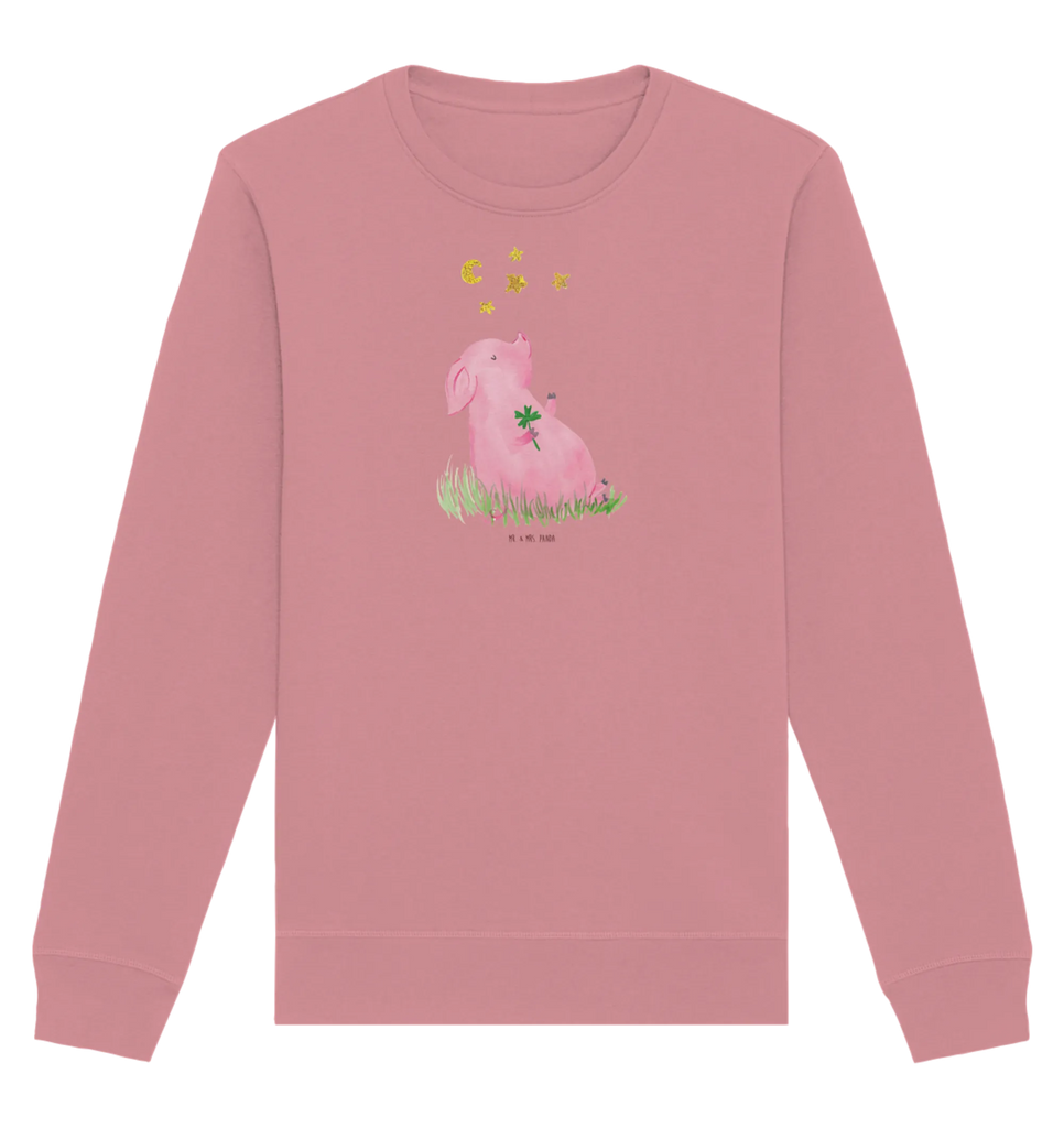 Organic Pullover Schwein Glück Pullover, Pullover Männer, Pullover Frauen, Sweatshirt, Sweatshirt Männer, Sweatshirt Frauen, Unisex, Tiermotive, Gute Laune, lustige Sprüche, Tiere, Glücksschwein. Glück, Schwein, Schweinchen, Sterne, Sernchen, Ziele, Träume, Motivation, Glücksbringer