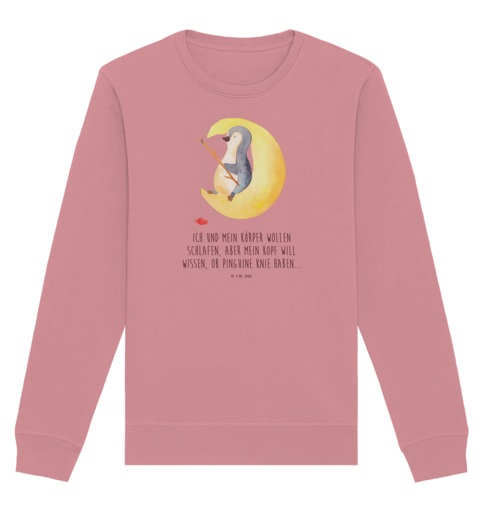 Organic Pullover Pinguin Mond Pullover, Pullover Männer, Pullover Frauen, Sweatshirt, Sweatshirt Männer, Sweatshirt Frauen, Unisex, Pinguin, Pinguine, Spruch, schlafen, Nachtruhe, Einschlafen, Schlafzimmer, Schlafstörungen, Gästezimmer