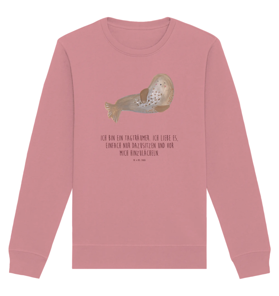 Organic Pullover Robbe Lachen Pullover, Pullover Männer, Pullover Frauen, Sweatshirt, Sweatshirt Männer, Sweatshirt Frauen, Unisex, Tiermotive, Gute Laune, lustige Sprüche, Tiere, Robbe, Robben, Seehund, Strand, Meerestier, Ostsee, Nordsee