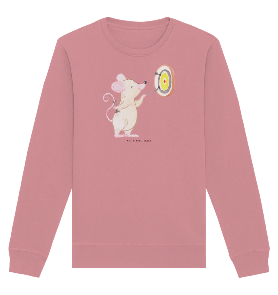 Organic Pullover Maus Dart spielen Pullover, Pullover Männer, Pullover Frauen, Sweatshirt, Sweatshirt Männer, Sweatshirt Frauen, Unisex, Geschenk, Sport, Sportart, Hobby, Schenken, Danke, Dankeschön, Auszeichnung, Gewinn, Sportler, Dart spielen, Darten, Darts, Dart Turnier