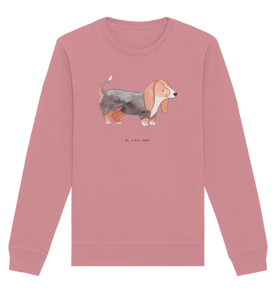 Organic Pullover Basset Hound Moment Pullover, Pullover Männer, Pullover Frauen, Sweatshirt, Sweatshirt Männer, Sweatshirt Frauen, Unisex, Hund, Hunderasse, Rassehund, Hundebesitzer, Geschenk, Tierfreund, Schenken, Welpe, Basset Hound, Basset