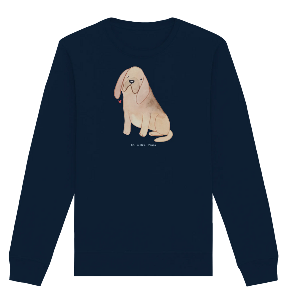 Organic Pullover Bloodhound Moment Pullover, Pullover Männer, Pullover Frauen, Sweatshirt, Sweatshirt Männer, Sweatshirt Frauen, Unisex, Hund, Hunderasse, Rassehund, Hundebesitzer, Geschenk, Tierfreund, Schenken, Welpe, Bluthund, Bloodhound, St. Hubertushund, Chien de Saint Hubert